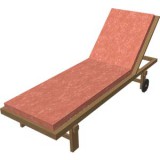 Red sun lounger